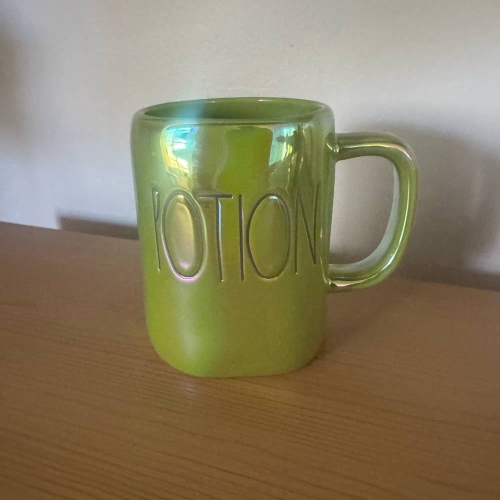 Rae Dunn Iridescent Green Potion Mug